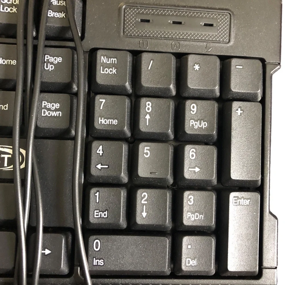 Computer Keyboard AST USB Keyboard KIN 16 with AST Mouse-Black